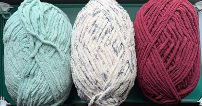 Crochet Plush Spa Headband and Wristlets Set